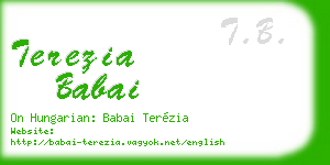terezia babai business card
